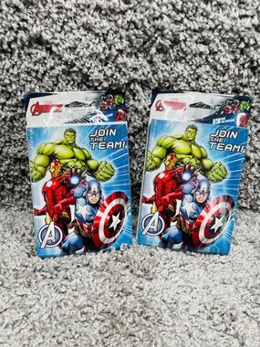 Lot of 2 Marvel Avengers Birthday Party Invitations Thank You Combo Pack For 8